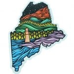 State of Maine Abstract Decal