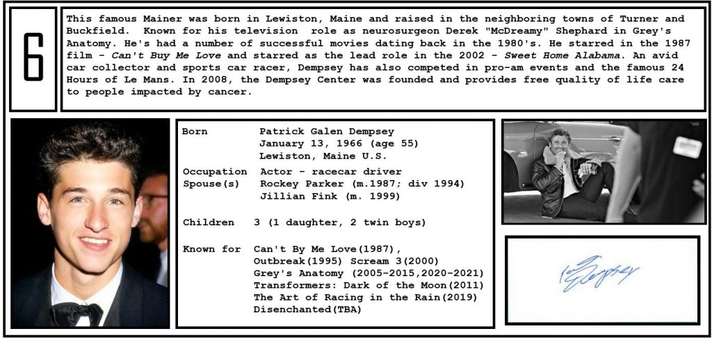 Top 10 Famous People From Maine | Box Of Maine